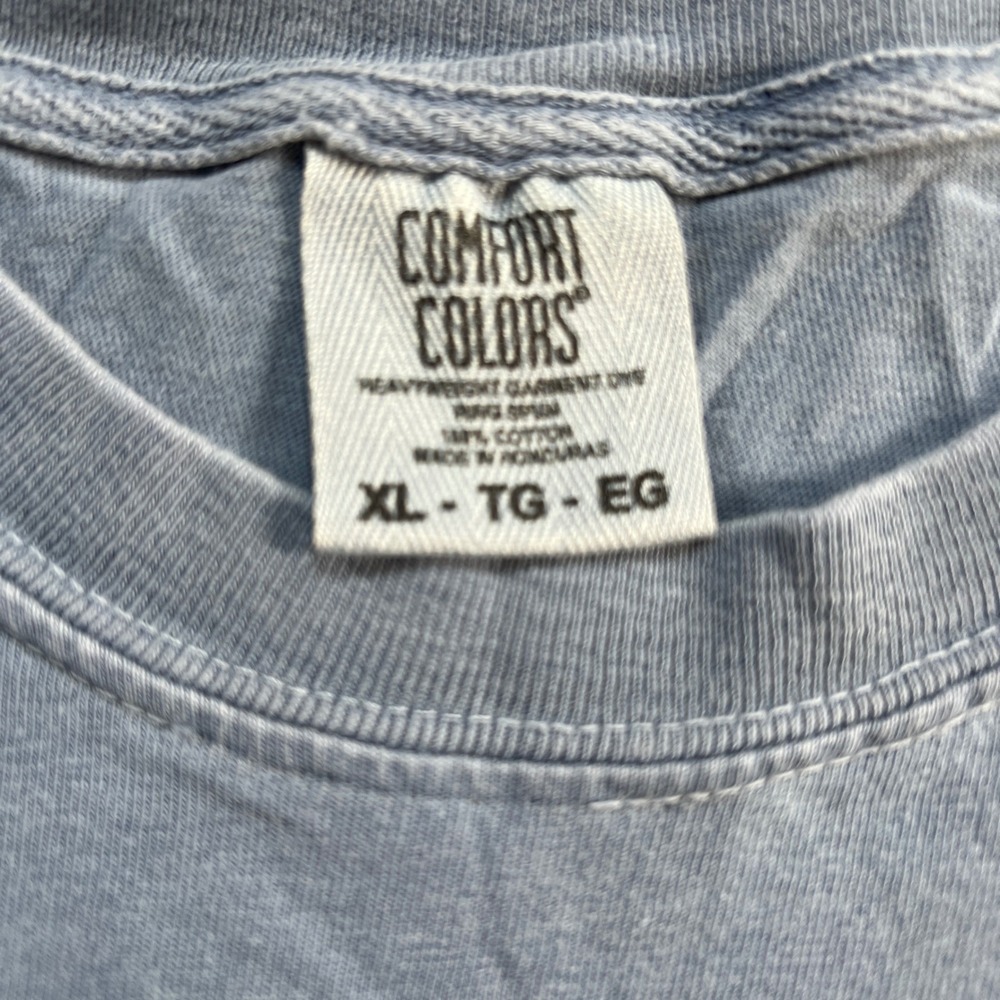 Comfort Colors Memphis Home of the Blues Graphic T-Shirt Blue Gray Mens XL - Picture 5 of 9